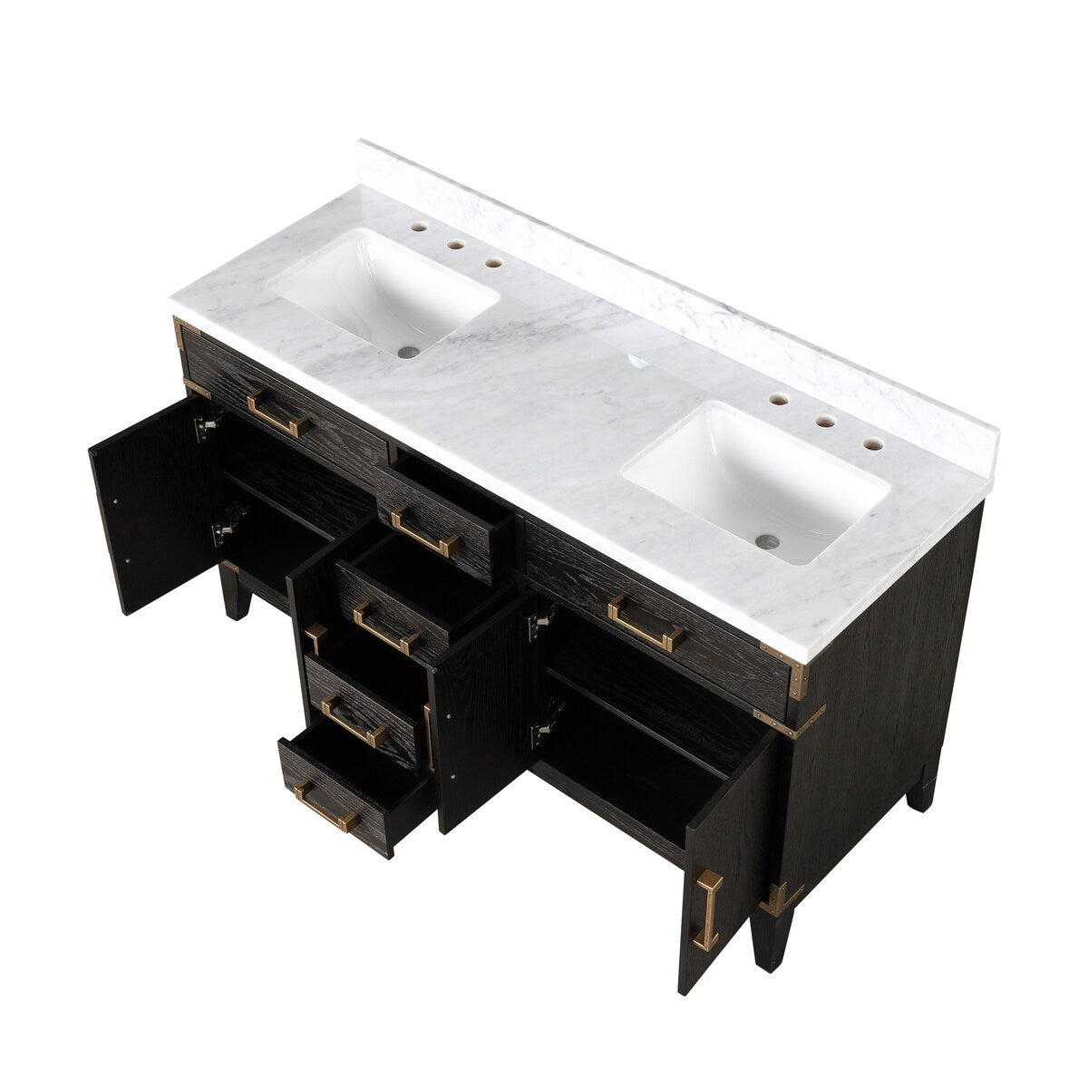 Laurel Bath Vanity and Carrara Marble Top