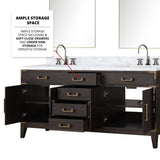 Laurel Bath Vanity and Carrara Marble Top