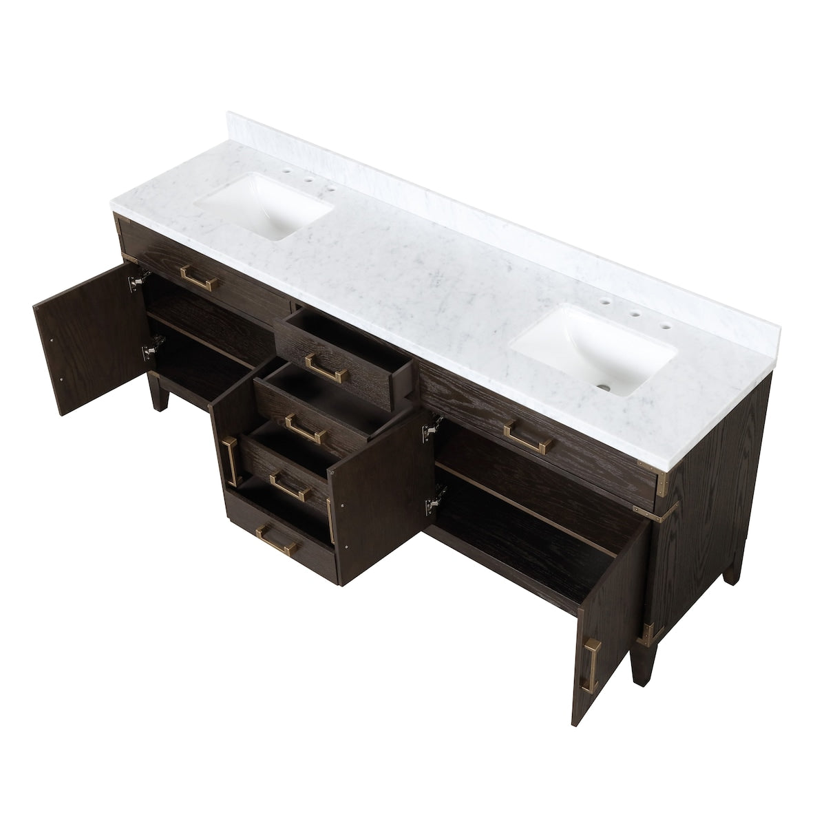 Laurel Bath Vanity and Carrara Marble Top
