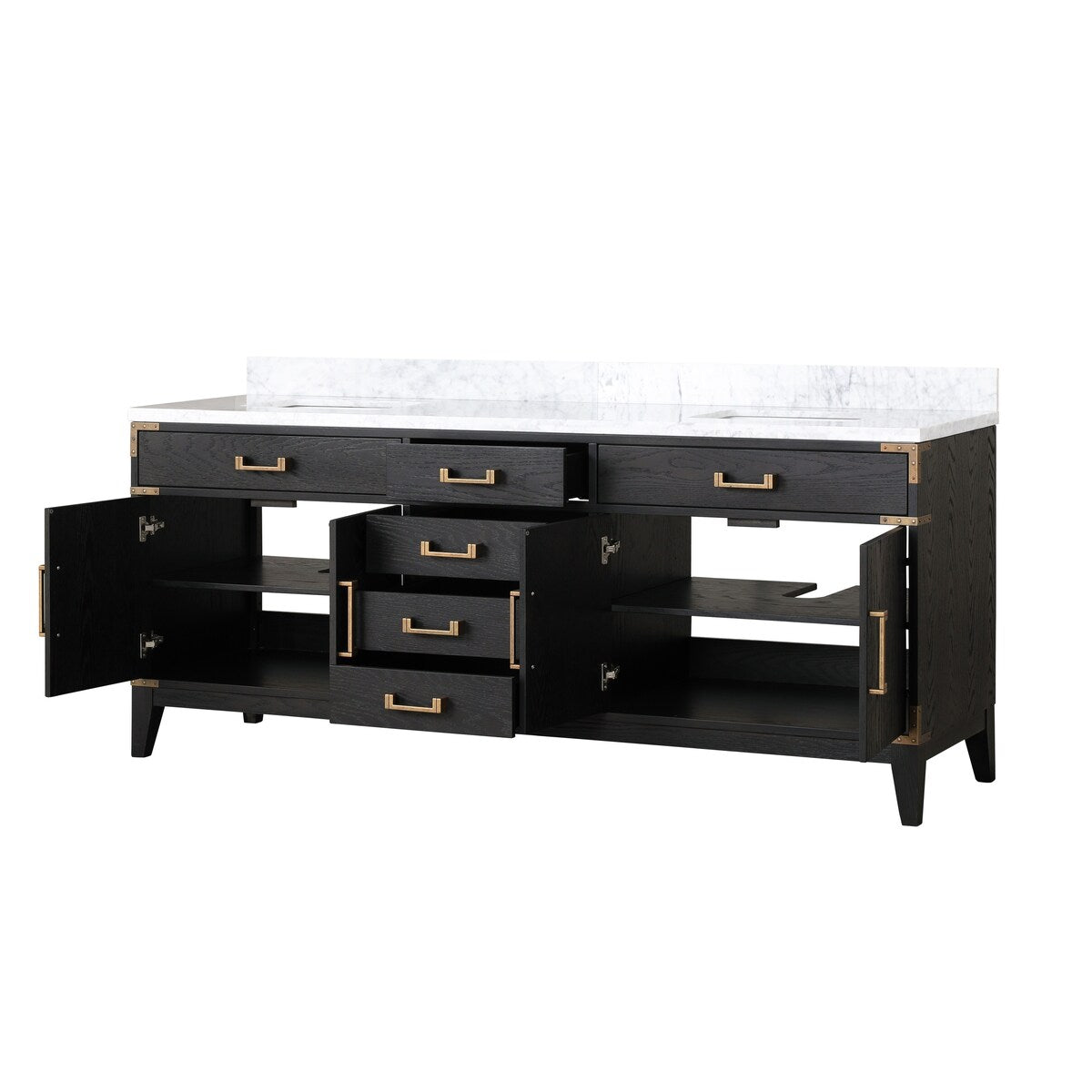 Laurel Bath Vanity and Carrara Marble Top