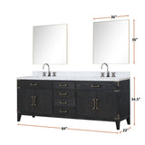 Laurel Bath Vanity and Carrara Marble Top