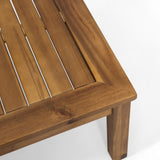 Laurel Modern Acacia Wood Outdoor 4-piece Chat Set by Christopher Knight Home