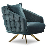 Lauren 4-Pieces One Sofa One Loveseat Two Chair Living Room Set, Metal Leg