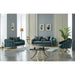 Lauren 4-Pieces One Sofa One Loveseat Two Chair Living Room Set, Metal Leg