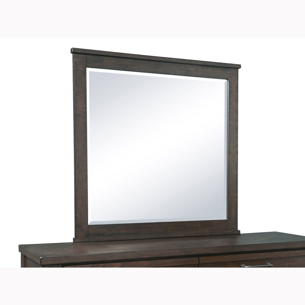 Lauren Distressed Brown Modern Industrial Rustic Mirror