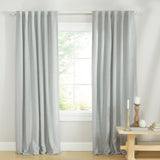 Lauren Ralph Lauren Herringbone 100% Blackout Back Tab/Rod Pocket Single Curtain Panel