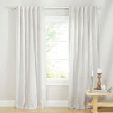 Lauren Ralph Lauren Herringbone 100% Blackout Back Tab/Rod Pocket Single Curtain Panel