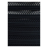 Lauren Ralph Lauren Women's Ottoman Mesh One-Piece Swimsuit (8, Black)