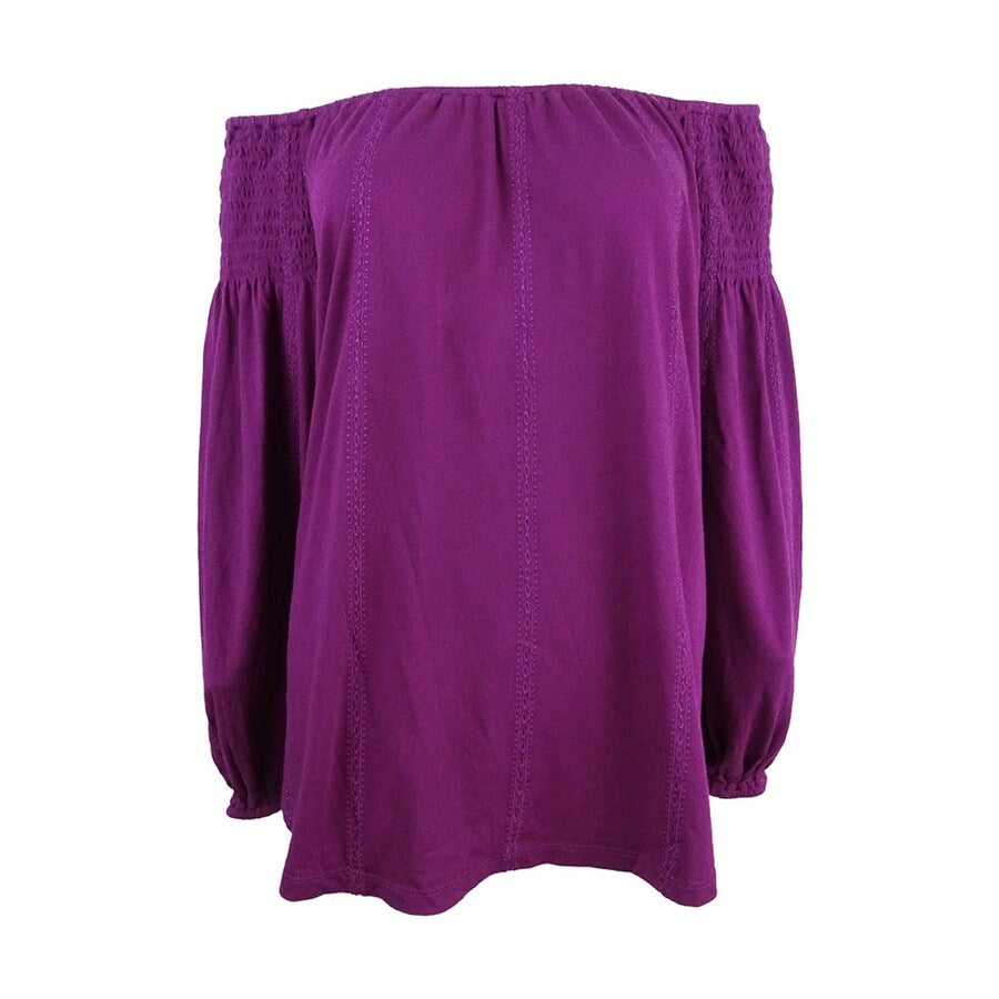 Lauren by Ralph Lauren Women's Zainab Peasant Embroidered Blouse