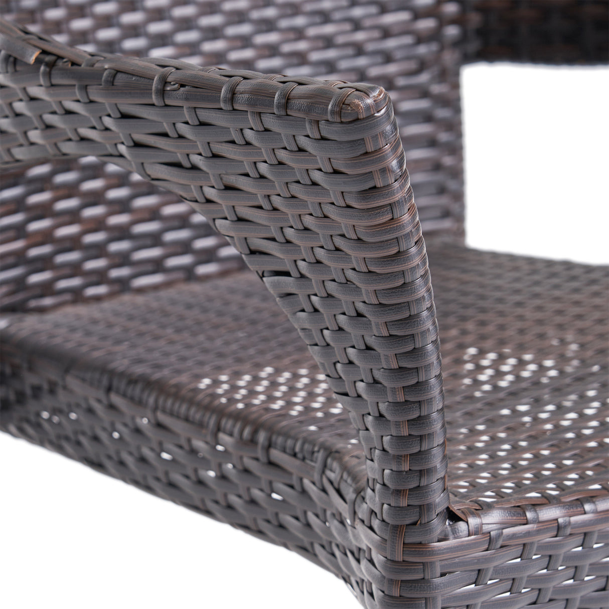 Laurent Outdoor 5 Piece Acacia Wood and Wicker Dining Set by Christopher Knight Home