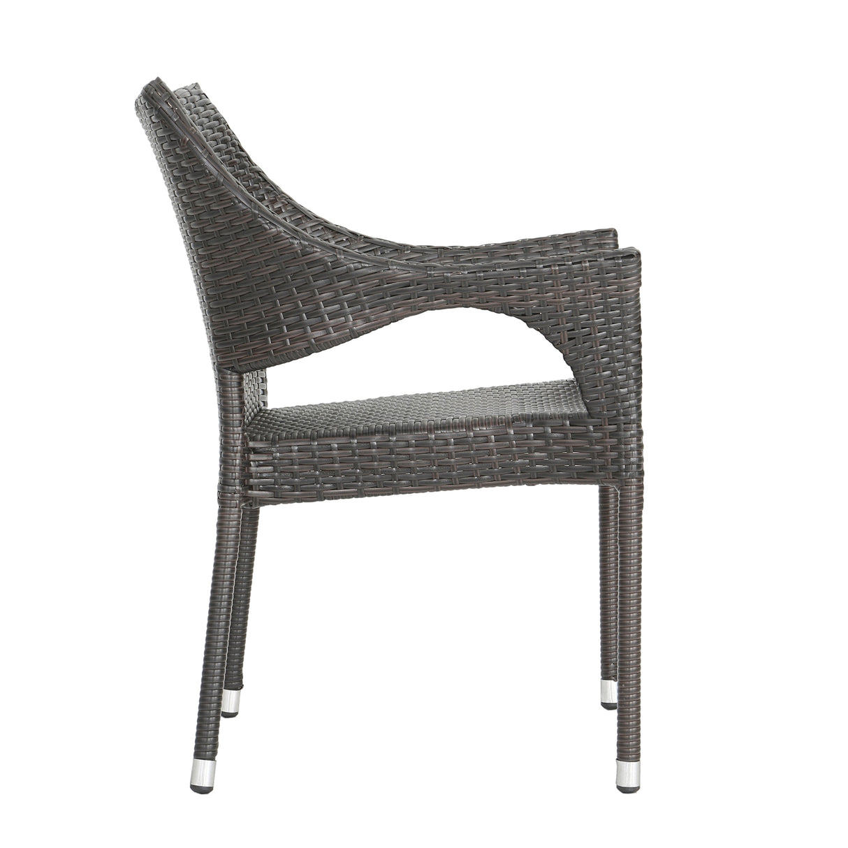 Laurent Outdoor 5 Piece Acacia Wood and Wicker Dining Set by Christopher Knight Home