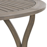 Laurent Outdoor 5 Piece Acacia Wood and Wicker Dining Set by Christopher Knight Home