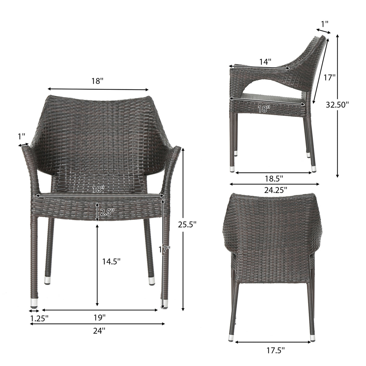 Laurent Outdoor 5 Piece Acacia Wood and Wicker Dining Set by Christopher Knight Home