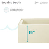 Lausanne 48" X 32" Right-Hand Drain Alcove Bathtub With Apron In Bisque - 32x48 Right