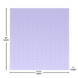 Lavender Infused Memory Foam Mattress Topper with Ventilated Design - Purple