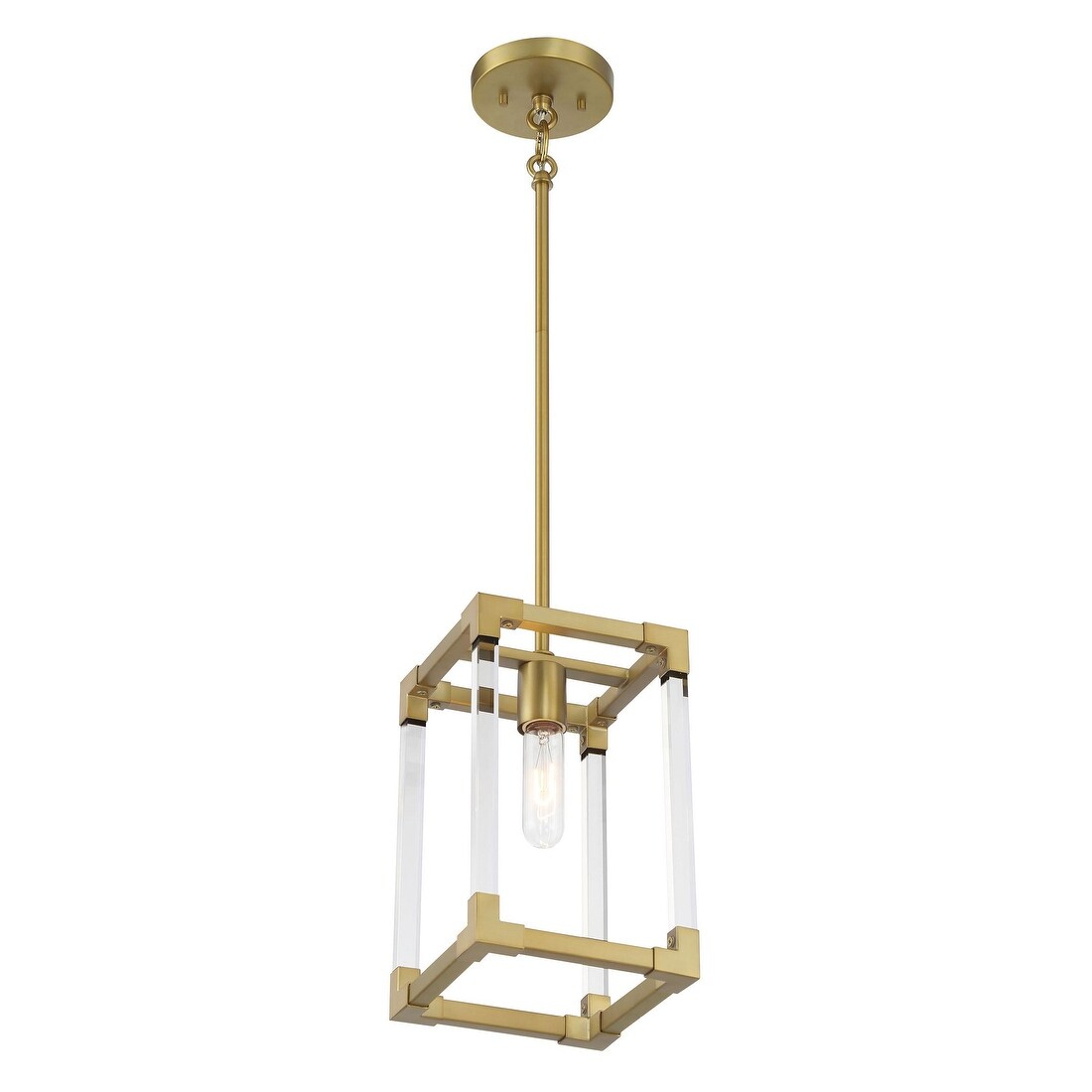 Lavery Oro District Soft Brass With Acrylic 1 Light Pendant