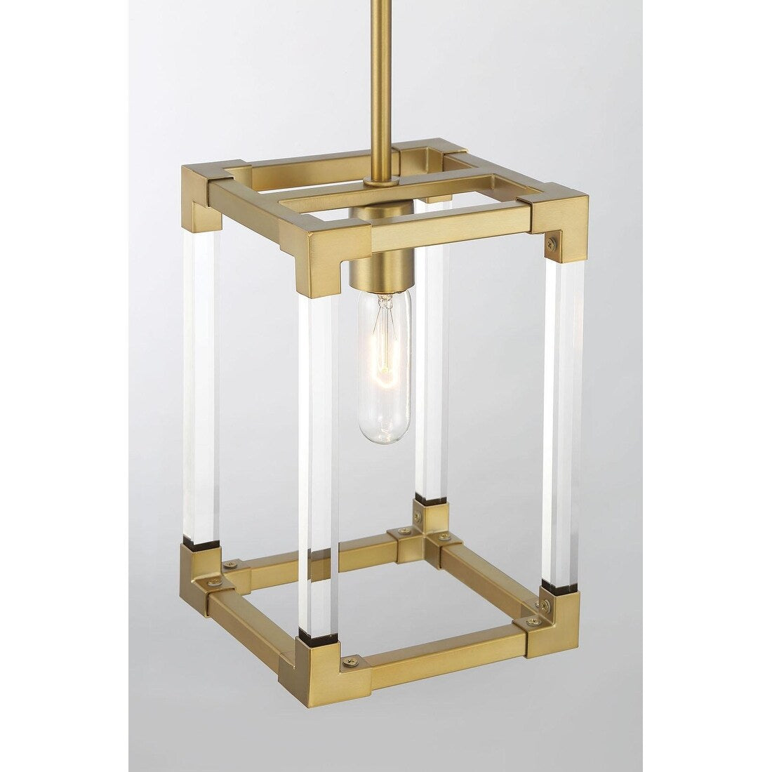 Lavery Oro District Soft Brass With Acrylic 1 Light Pendant