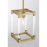 Lavery Oro District Soft Brass With Acrylic 1 Light Pendant