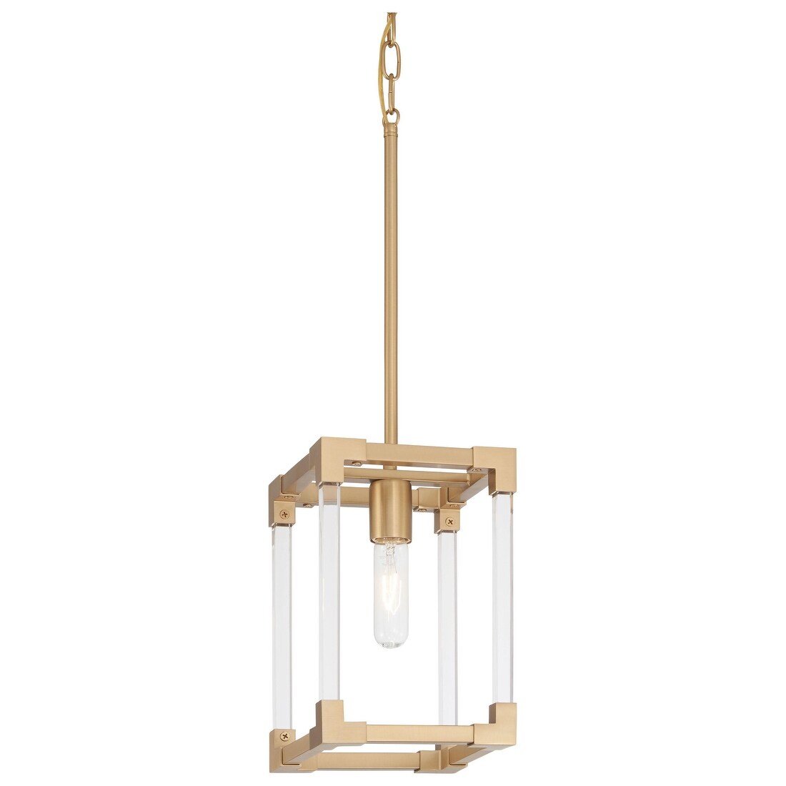Lavery Oro District Soft Brass With Acrylic 1 Light Pendant