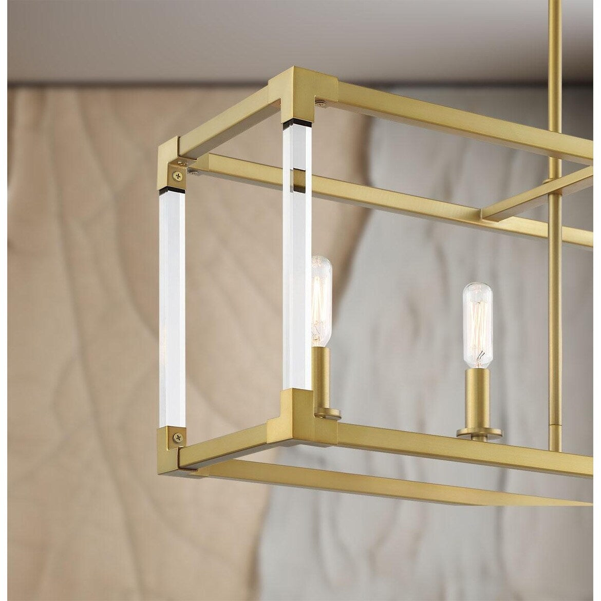 Lavery Oro District Soft Brass With Acrylic 1 Light Pendant