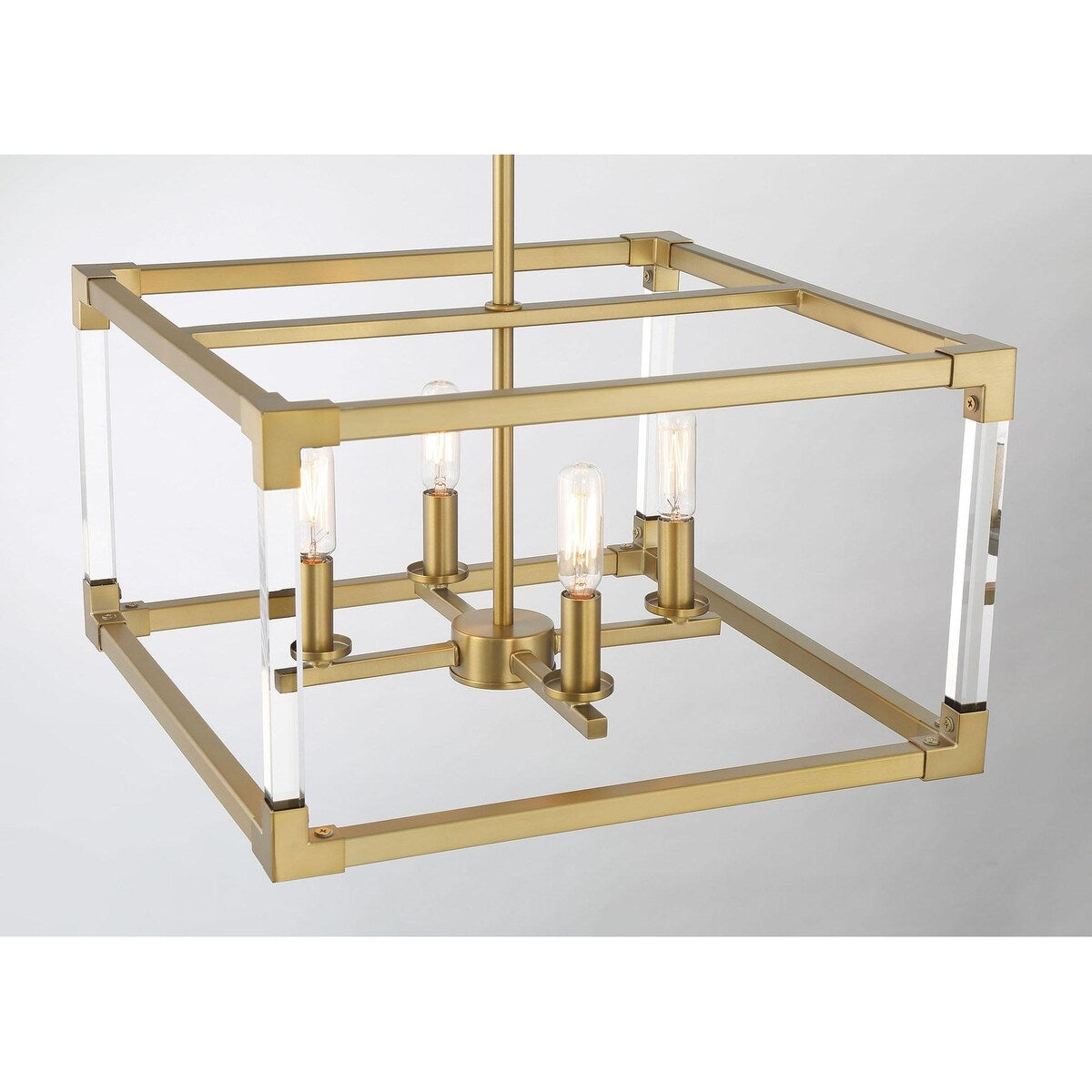 Lavery Oro District Soft Brass With Acrylic 1 Light Pendant