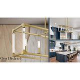 Lavery Oro District Soft Brass With Acrylic 1 Light Pendant