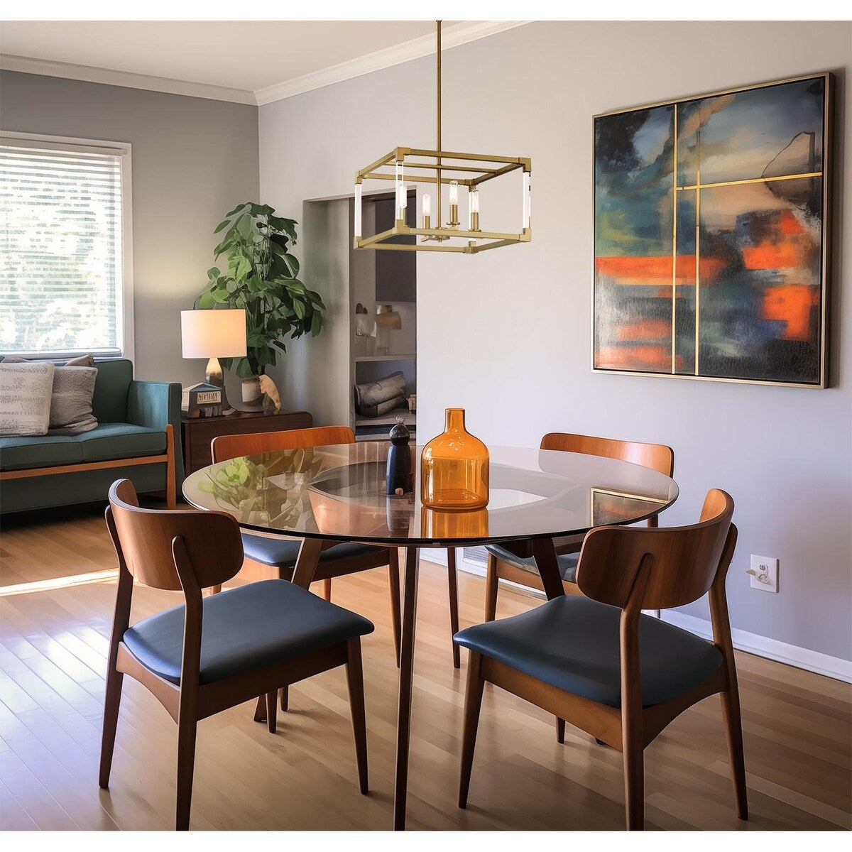 Lavery Oro District Soft Brass With Acrylic 1 Light Pendant