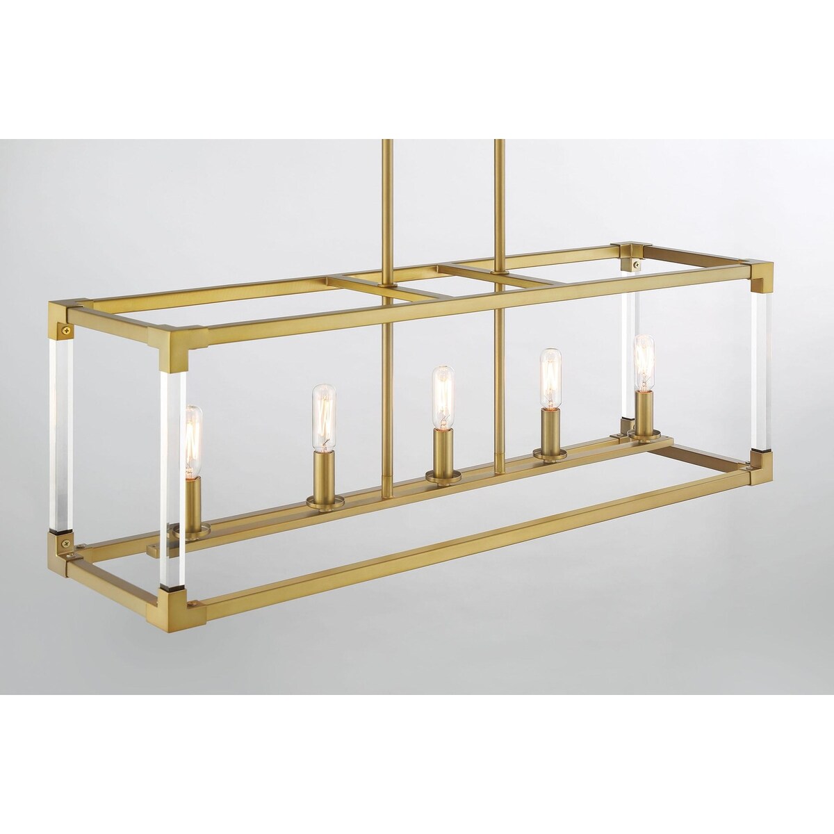 Lavery Oro District Soft Brass With Acrylic 1 Light Pendant
