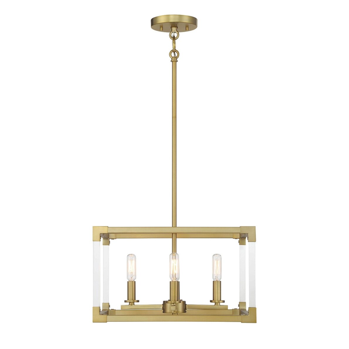 Lavery Oro District Soft Brass With Acrylic 1 Light Pendant