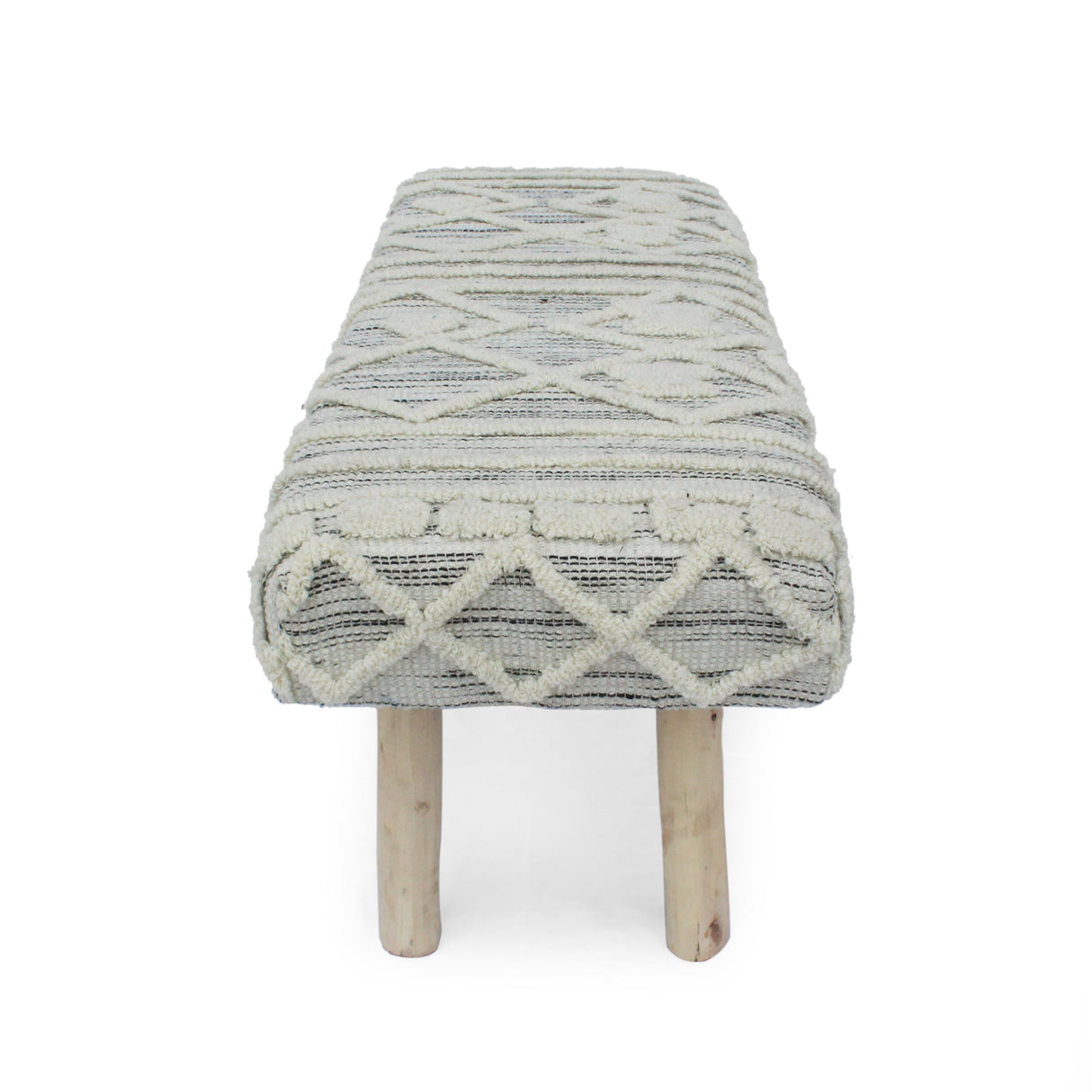 Laveta Handmade Boho Wool and Cotton Bench by Christopher Knight Home