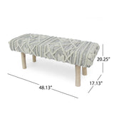 Laveta Handmade Boho Wool and Cotton Bench by Christopher Knight Home