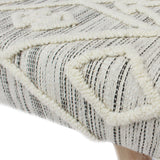 Laveta Handmade Boho Wool and Cotton Bench by Christopher Knight Home