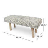 Laveta Handmade Boho Wool and Cotton Bench by Christopher Knight Home