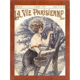 Lavie Parisenne Cherry Picking-VINAPP116914 Print 17"x12.25" by Vintage Apple Collection