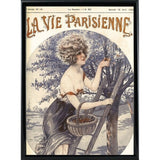 Lavie Parisenne Cherry Picking-VINAPP116914 Print 17"x12.25" by Vintage Apple Collection