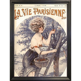Lavie Parisenne Cherry Picking-VINAPP116914 Print 17"x12.25" by Vintage Apple Collection
