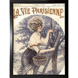Lavie Parisenne Cherry Picking-VINAPP116914 Print 17"x12.25" by Vintage Apple Collection