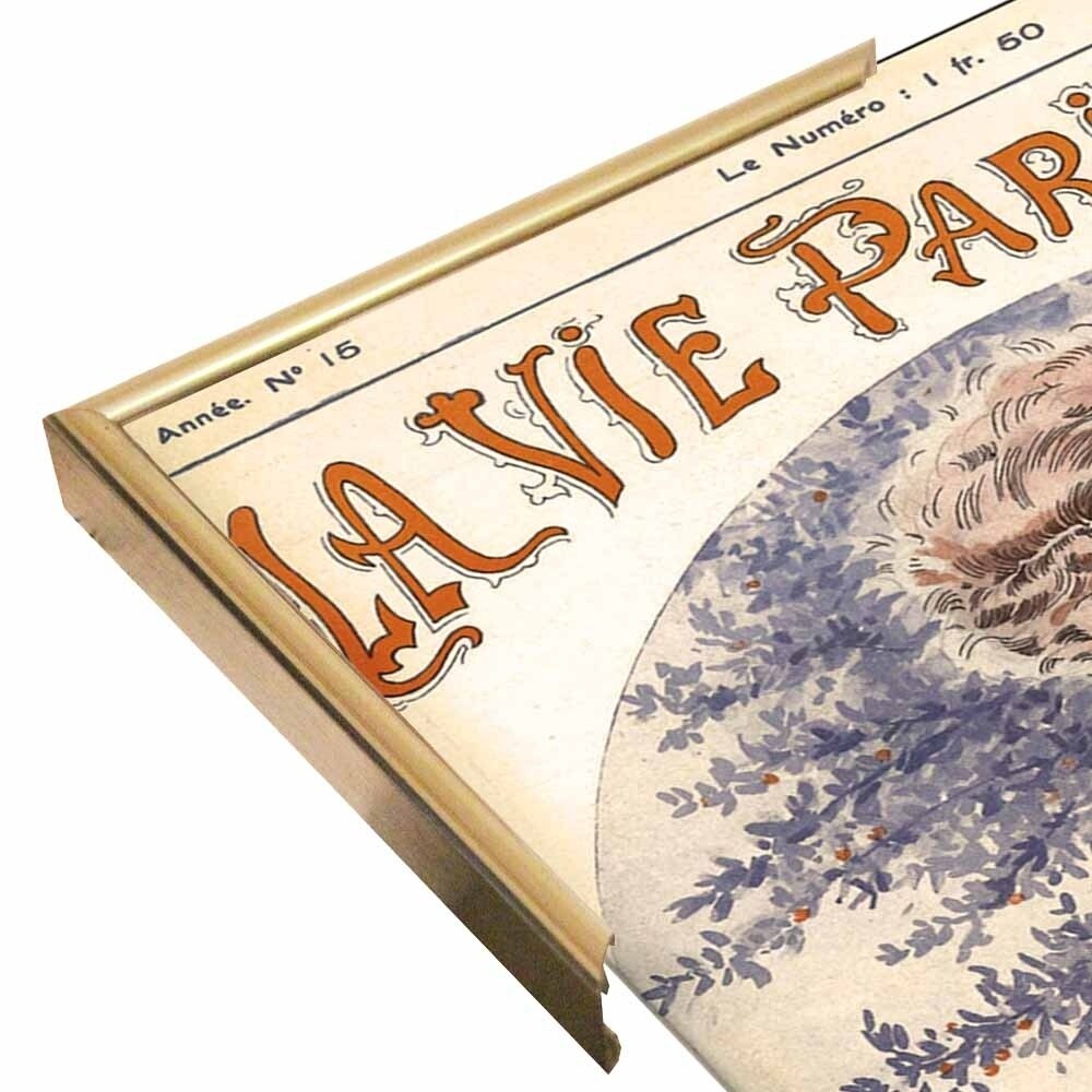 Lavie Parisenne Cherry Picking-VINAPP116914 Print 17"x12.25" by Vintage Apple Collection