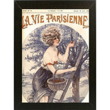 Lavie Parisenne Cherry Picking-VINAPP116914 Print 17"x12.25" by Vintage Apple Collection