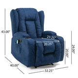 Lavonia Indoor Pillow Tufted Massage Recliner by Christopher Knight Home