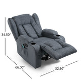 Lavonia Indoor Pillow Tufted Massage Recliner by Christopher Knight Home