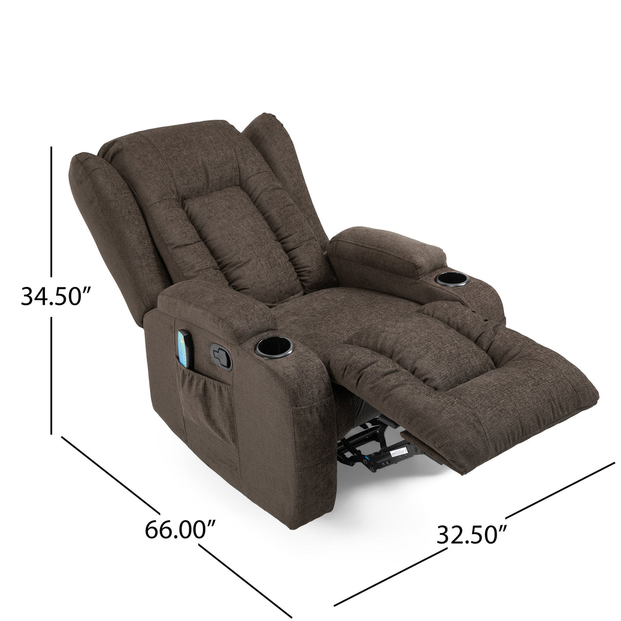 Lavonia Indoor Pillow Tufted Massage Recliner by Christopher Knight Home