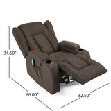 Lavonia Indoor Pillow Tufted Massage Recliner by Christopher Knight Home