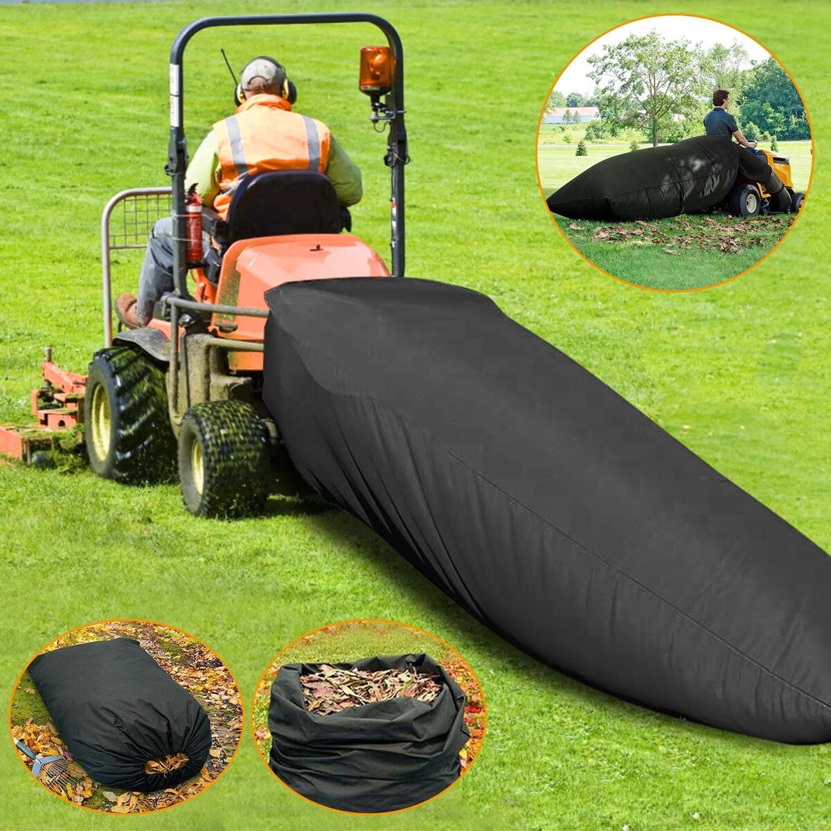 Lawn Tractor Leaf Bag 54 Cubic Feet Garden Waste Collection Bag