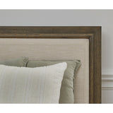 Lawson Linen Upholstered Wood Platform Bed in Big Bear Brown