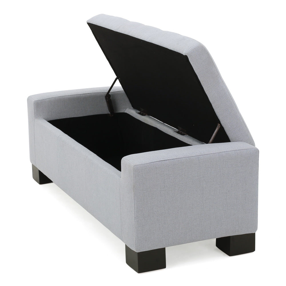 Christopher Knight Home Lawton Fabric Storage Ottoman Bench