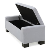 Christopher Knight Home Lawton Fabric Storage Ottoman Bench