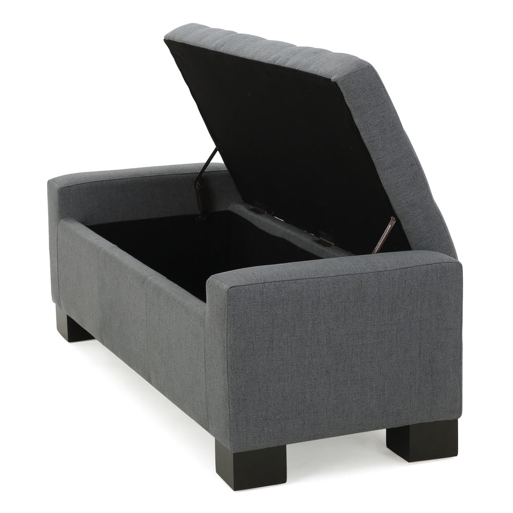 Christopher Knight Home Lawton Fabric Storage Ottoman Bench