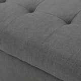 Christopher Knight Home Lawton Fabric Storage Ottoman Bench