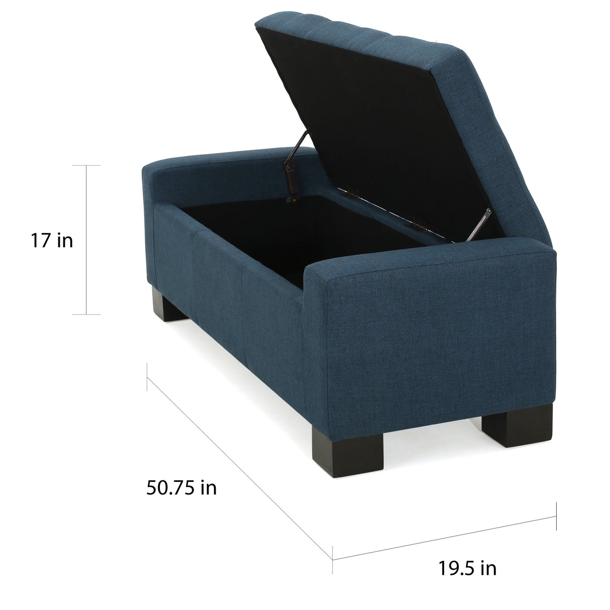 Christopher Knight Home Lawton Fabric Storage Ottoman Bench